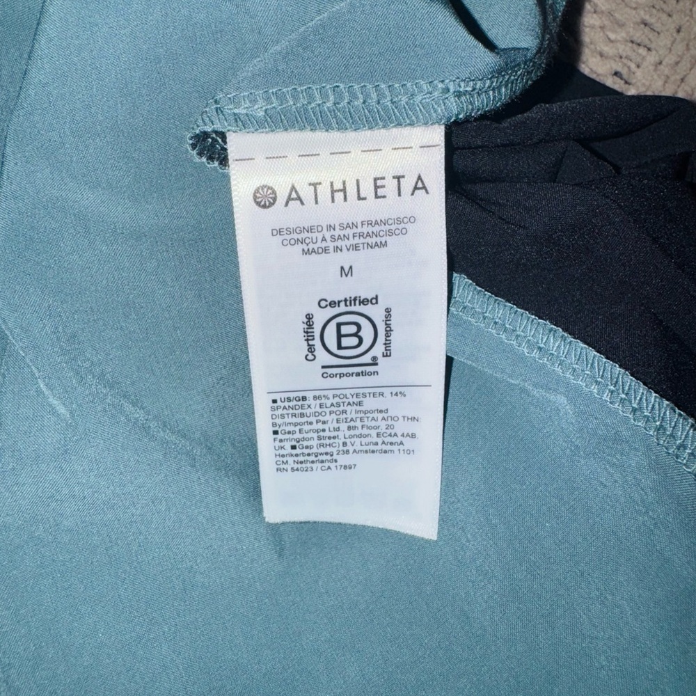 ATHLETA Teal and Black Women's Sleeveless Top - Picture 5 of 5